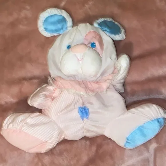 3 Rare PUFFALUMP Fisher Price Baby Bear Baby Mouse & Baby Doggie all w/ rattles - Picture 14 of 16